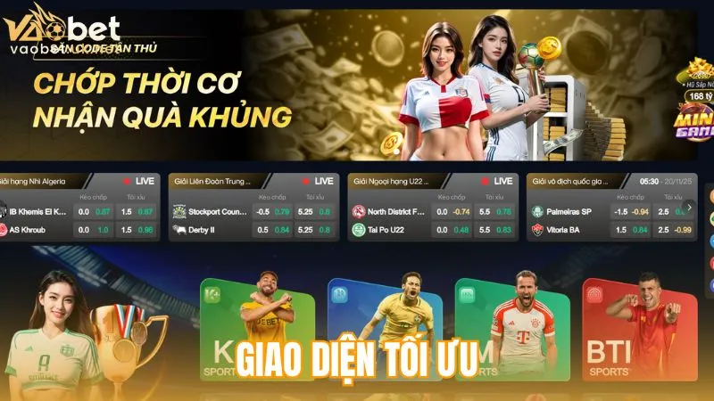 Giao diện Vaobet tối ưu